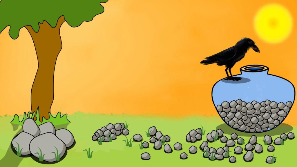 The Crow and the Pitcher truyện tiếng anh cho bé