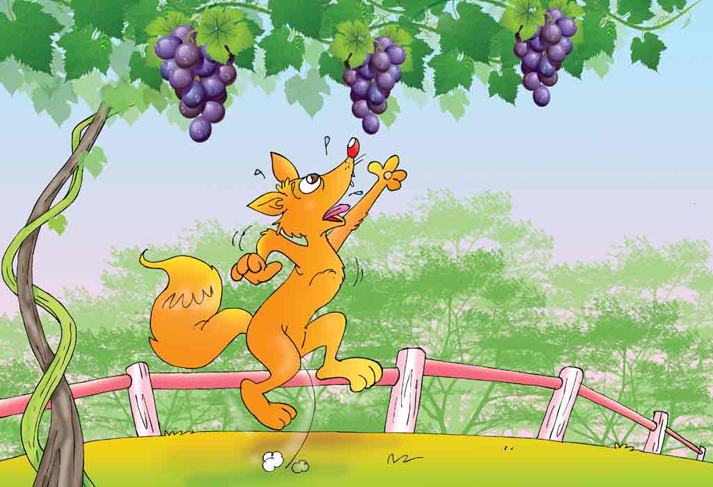 truyện tiếng anh cho bé the fox and the grape