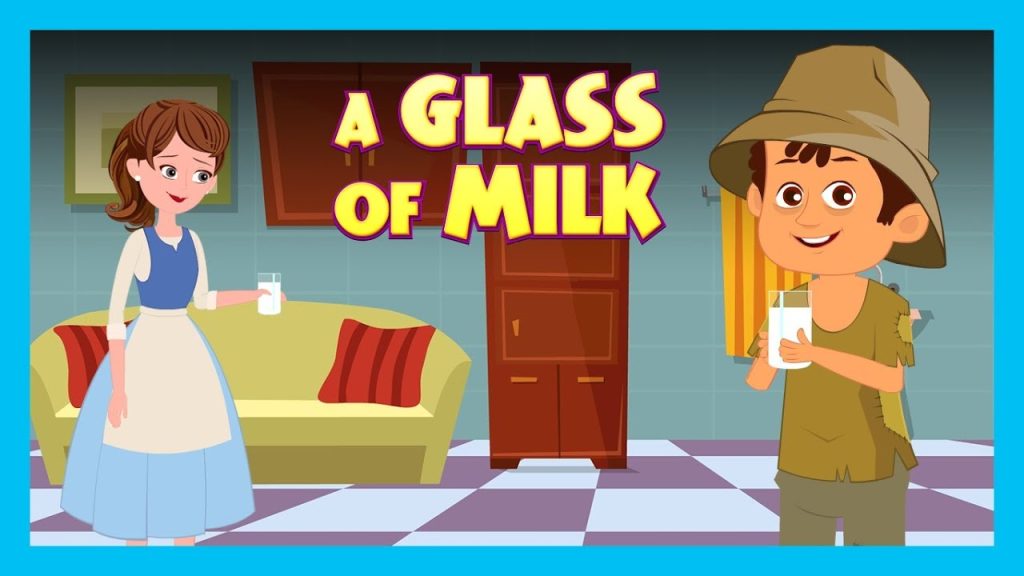truyện tiếng anh cho bé a glass of milk