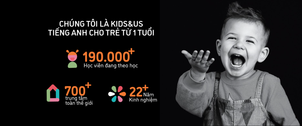 về trung tâm tiếng anh cho trẻ em kids&us