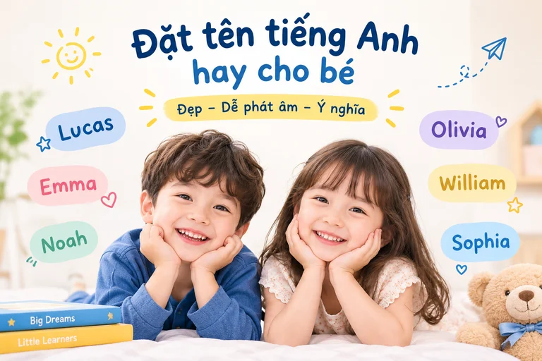 kidsandus đặt tên tiếng anh hay cho bé